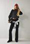 100% Cotton Half Turtleneck Taffeta Poplin Crop Jacket I8890Ax26Au - 2