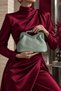 Thin Women's Patterned Makeup Bag - Mint Green - 3