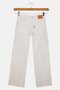 Kids Girl Solid Cargo Jeans, White - 3