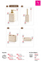 Niklas 4-Piece Bathroom Set - Beige - 3