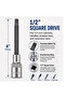 M6 Spline Bit Socket 1/2 Inch Drive, 4 Inch Long CR-V Metal Socket Tool For Ratchet, Car Repair, Workshop & DIY Maintenance - 2