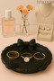 Jewelry Organizer with Bow and Rose Design for Rings, Earrings, Necklaces, Accessory Organizer Stand (It Is Plastic) - 2