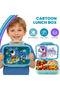 Plastic Bento Lunch Box for Kids, 800ml/27oz BPA-Free Leak-Proof Food Containers with 3 Compartments, Freezer & Dishwasher Safe, Back to School Students Lunches Size for Ages 3-7 - 3