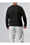 Buttoned Asymmetrical Black Men's Sweatshirt Coc3524 - 5