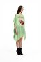 Pistachio Green Strawberry Printed Oversize Pareo 19212 - 5