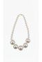 Women's Pearl Necklace Oversized Chunky Beaded Asymmetric Choker Stylish Design Jewelry - 5