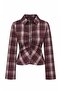 Agraf Detailed Plaid Fitted Shirt - 7