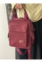 Women's Backpack with Side and Front Pocket Details - 4