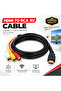 كابل بيانات MICROSPEED MS-78 CTO C بطول 1.5 متر، كابل HDMI إلى 3 RCA AV للصوت والفيديو، مناسب للتلفزيون وجهاز العرض - 2