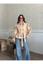 High Collar Buttoned Belted Cashmere Jacket