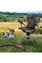 330lbs Heavy Duty Folding Camping Chair High Back Portable Outdoor Chair with Armrests Cup Holder Camo - 6