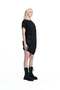 Black Asymmetrical Dress with Pocket Detail 19144 - 4
