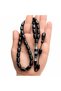 Capsule Cut Dry Turned Silver Nakkaş İmame Original Oltu Squeeze Rosary - 3