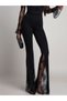 Women's high-waisted tulle and lace-trimmed flared diving pants - 5