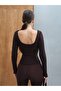 Women's Else Gloplu (with Its Own Bra) Silk Camisole Stretch Fabric Long Sleeve Blouse - 2