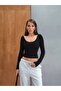 Women's Else Gloplu (with Its Own Bra) Silk Camisole Stretch Fabric Long Sleeve Blouse - 2