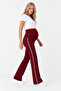 Wide Leg High Adjustable Waist Flexible Recovery Maternity Leggings - 2