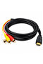 كابل بيانات MICROSPEED MS-78 CTO C بطول 1.5 متر، كابل HDMI إلى 3 RCA AV للصوت والفيديو، مناسب للتلفزيون وجهاز العرض - 8