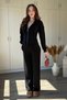 Zippered Trousers Set with Tie Back Detail - 7
