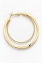 Women's Gold Color Double Layer Hoop Earrings