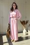 3-Piece Modal Fabric Hooded Cardigan Blouse Trousers Set - 3