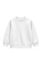 Boy's Oversize Sweatshirt Basic White – Crew Neck, 3-Ply Fleece - 5