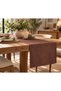 Organic Raw Linen Table Runner 40X150 cm - Buldan Woven Linen Decorative Tablecloth - 2