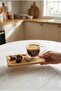 8-Piece 4-Person Double-Walled Cup and Bamboo Saucer Espresso Tea Coffee Cup Set - 2