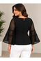 Ag Country Plus Size Tok Mesh Bell Sleeve Blouse - 3