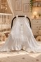 4 Layer Muslin Ruffled Stroller Cover – Baby Stroller Cover - 3