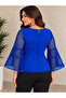 Ag Country Plus Size Tok Mesh Bell Sleeve Blouse - 3