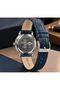 Men's Wristwatch Leather Cord Navy Blue Dial Suitable for Daily Use 5 Atm - 2