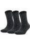 3 Pairs Unisex Muline Yarn Winter Thick Thermal Socks, Black