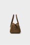 Genuine Suede Hand and Shoulder Bag-Taba - 2