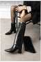 Women's Leggings Detailed Pointed Toe 7 cm Heel Zippered Boots