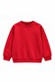 Boy's Oversize Sweatshirt Basic Red – Crew Neck, 3-Ply Fleece - 5