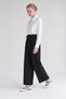 Waist Tie Detailed Trousers Black - 2