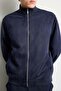 Ultra Soft Slim Fit Stand Collar Lined Suede Seasonal Coat with Zipper Pockets D1524Ax26Au - 5