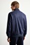 Ultra Soft Slim Fit Stand Collar Lined Suede Seasonal Coat with Zipper Pockets D1524Ax26Au - 4