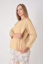 Maternity Pajama Set – Maternity Set, Patterned Bottom and Top Combination with Hidden Nursing Panel - 2
