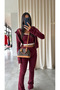 Burgundy Ribana Spanish Style Three-Piece Suit - 4202 - 5