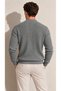 Men's V-Neck Buttoned Medium Slim Top Jacket - 2