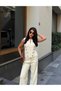 Women's Premium Knitwear Napoleon Double Zipper Vest Set - 2