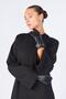 Women's Black H20 Crew Neck Padded Shoulder Dress - 4