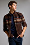 Men's Dark Brown Long Sleeve Shirt 50329674-Vr084