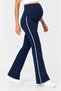 100% Modal Maternity Leggings with Adjustable Waist and Wide Legs with Modal Piping Detail - 3