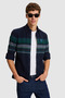 Men's Navy Blue Long Sleeve Shirt 50329674-Vr033 - 4