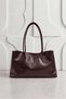 Voluminous Soft Leather Compartmented Hand and Shoulder Women's Bag Brown - 2