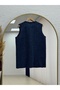 Berya Belted Fur Vest-Bn4547 Navy Blue - 6