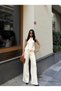 Women's Premium Knitwear Napoleon Double Zipper Vest Set